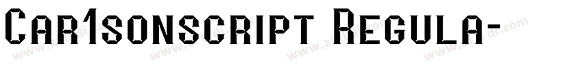 Car1sonscript Regula字体转换